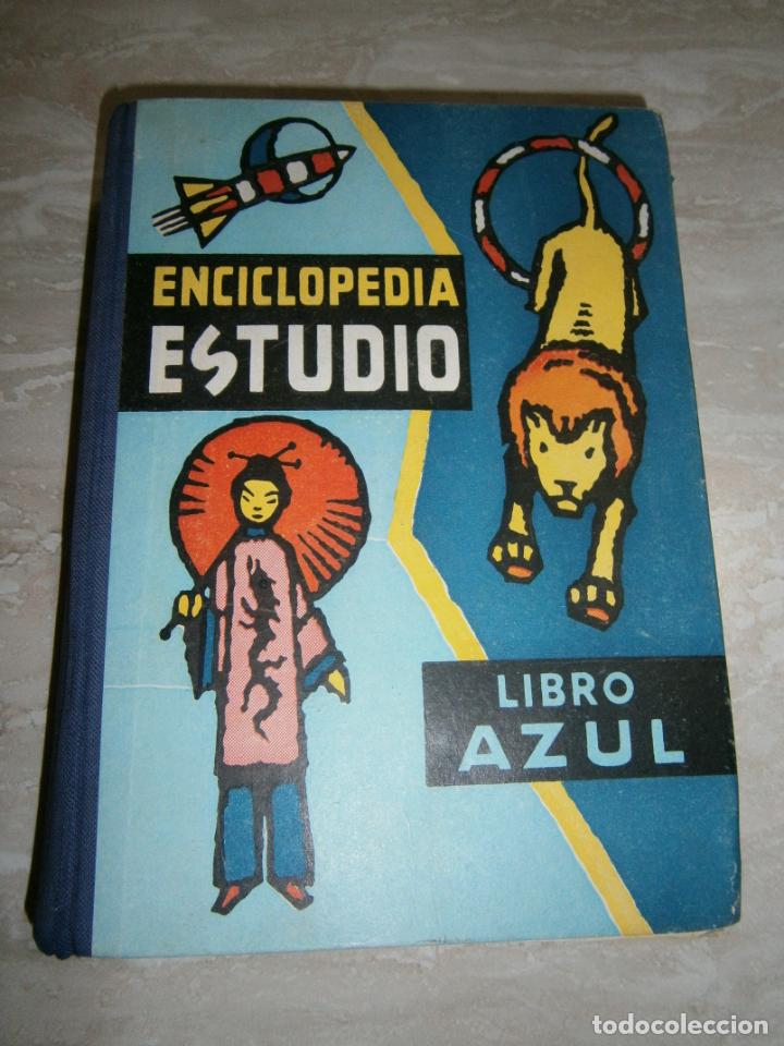 Libros de segunda mano: ANTIGUO LIBRO DE TEXTO - ENCICLOPEDIA ESTUDIO - LIBRO AZUL - LCA - Foto 1