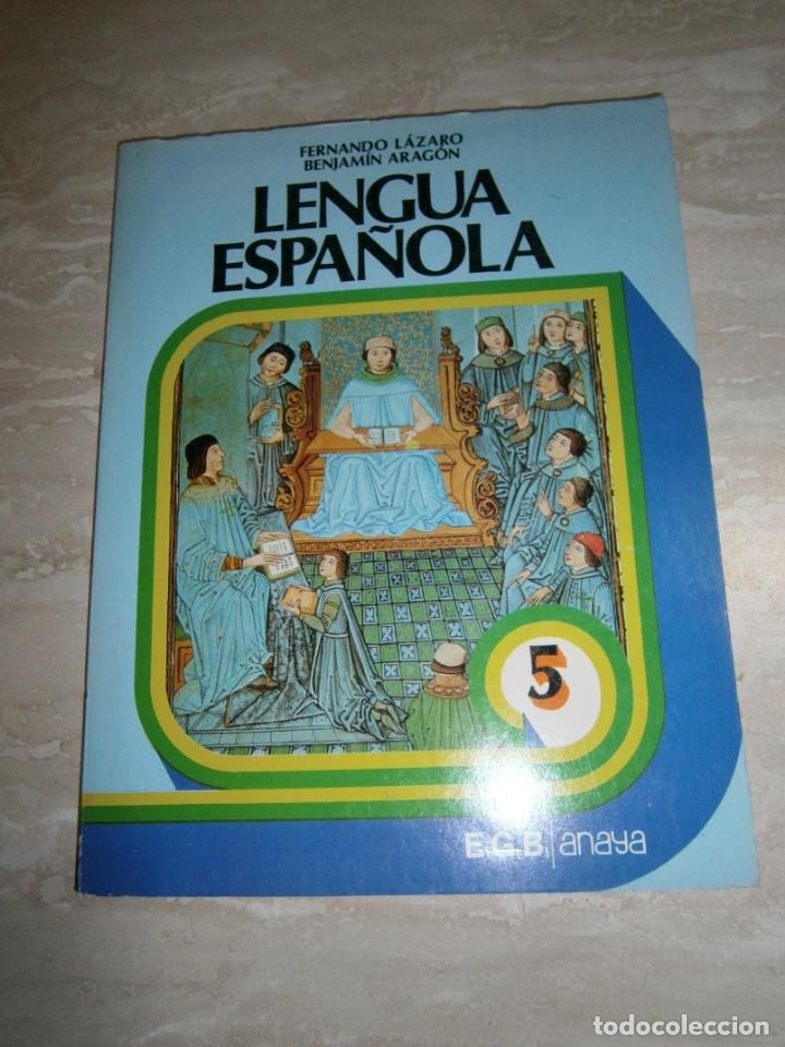 Libros de segunda mano: ANTIGUO LIBRO DE TEXTO - LENGUA ESPA&Ntilde;OLA 5&ordm; - LC2 - Foto 1