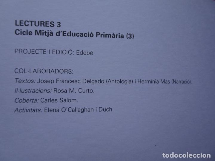 Libros de segunda mano: lectures 3 cicle mitj&agrave; deducaci&oacute; prim&agrave;ria editorial edeb&eacute; 1999 - Foto 3