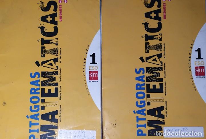 Libros de segunda mano: Libro texto y cuaderno matematicas de 1&ordm; de la eso Pitagoras - Foto 1