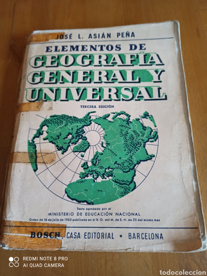 Libros de segunda mano: Elementos de geograf&iacute;a general y universal. Jos&eacute; L. Asi&aacute;n Pe&ntilde;a - Foto 1