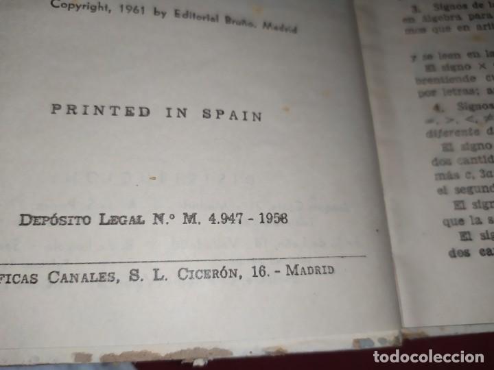 Libros de segunda mano: NOCIONES DE ALGEBRA Y TRIGONOMETR&Iacute;A BRU&Ntilde;O 1958 - Foto 6
