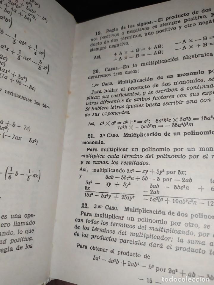 Libros de segunda mano: NOCIONES DE ALGEBRA Y TRIGONOMETR&Iacute;A BRU&Ntilde;O 1958 - Foto 14