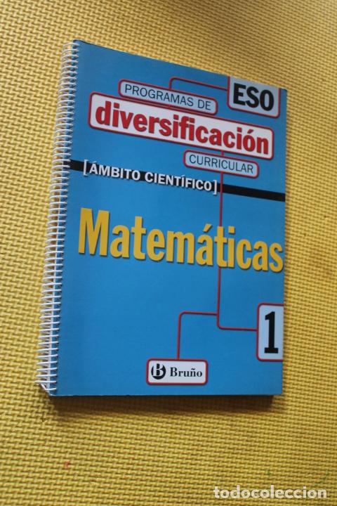 Libros de segunda mano: PROGRAMA DE DIVERSIFICACION CURRICULAR, MATEMATICAS, N&ordm;1, ESO, EDITORIAL BRU&Ntilde;O - Foto 1
