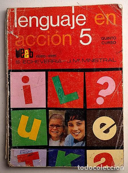 Libros de segunda mano: Lenguaje en acci&oacute;n 5&ordm; de EGB. Ed. Vicens Vives - Foto 1