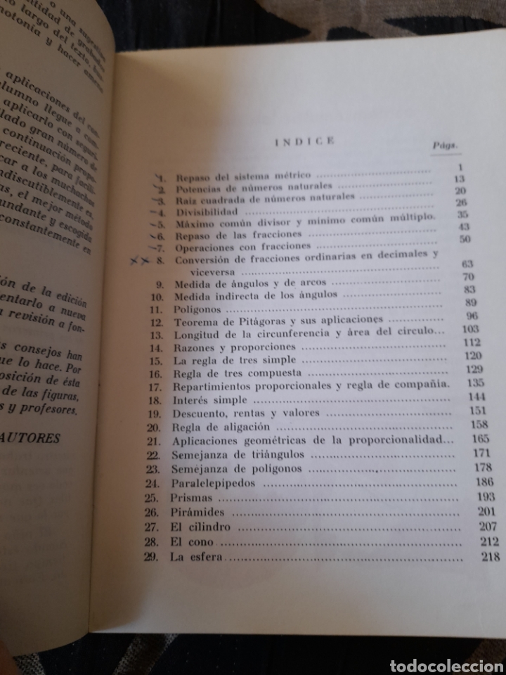 Libros de segunda mano: Matem&aacute;ticas 2, aritm&eacute;tica y geometr&iacute;a de SM de 1966 - Foto 5