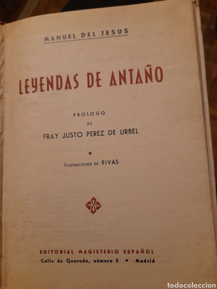 Libros de segunda mano: Leyendas de Anta&ntilde;o,Editorial Magisterio Espa&ntilde;ol - Foto 2