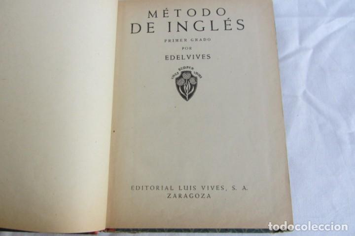 Libros de segunda mano: M&eacute;todo de Ingl&eacute;s Primer + Segundo Grado Luis Vives 1949 - Foto 7