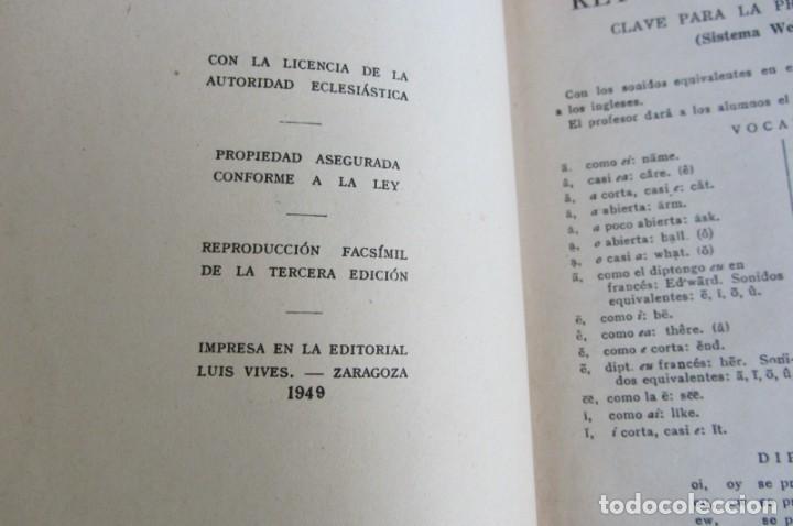 Libros de segunda mano: M&eacute;todo de Ingl&eacute;s Primer + Segundo Grado Luis Vives 1949 - Foto 8