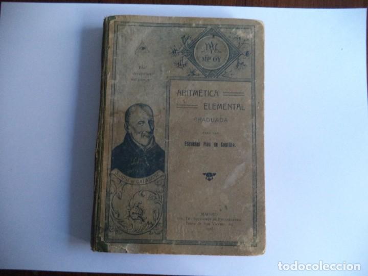 Second hand books: Libro Texto escuela Aritmetica Elemental. Libro para las escuelas Pias de Castilla.