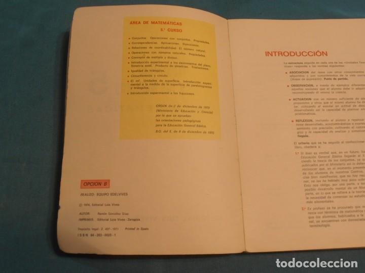 Libros de segunda mano: NOSOTROS Y LOS NUMEROS, MATEMATICAS 5, EDELVIVES, EGB - Foto 5