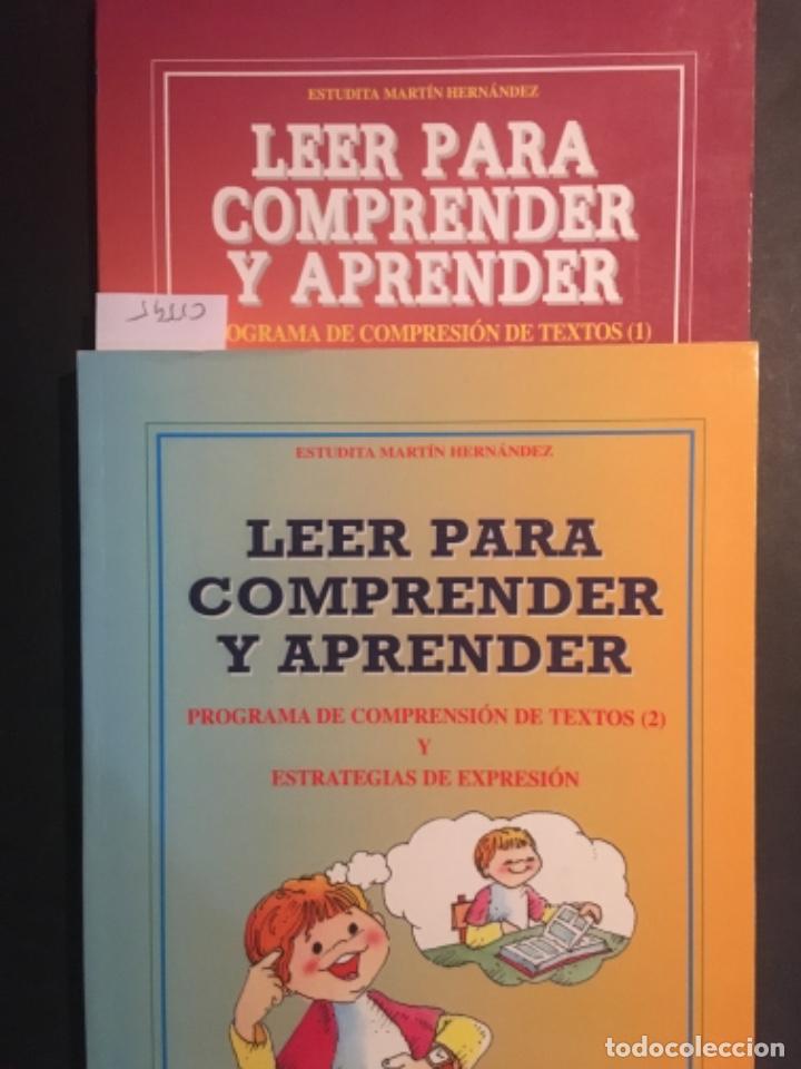 Libros de segunda mano: LEER PARA COMPRENDER Y APRENDER, ESTUDITA MARTIN HERNANDEZ PROGRAMA COMPRENSION TEXTOS, 2 TOMOS - Foto 1
