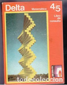 Libros de segunda mano: Delta Matem&aacute;tica 4/5 EGB. Libro de Consulta. Santiallana - Foto 1