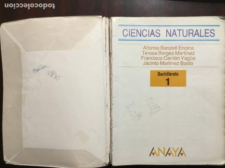 Libros de segunda mano: CIENCIAS NATURALES 1 BACHILLERATO - Foto 2