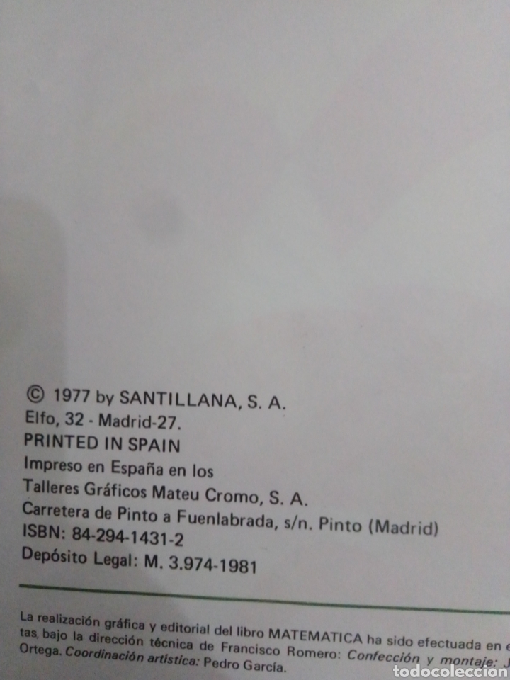 Libros de segunda mano: Libro EGB matem&aacute;tica 7 Santillana - Foto 2