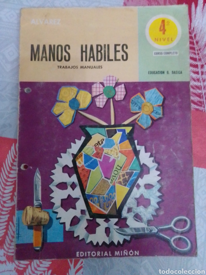 Libros de segunda mano: Libro manos habiles editorial mi&ntilde;&oacute;n 4 nivel - Foto 1