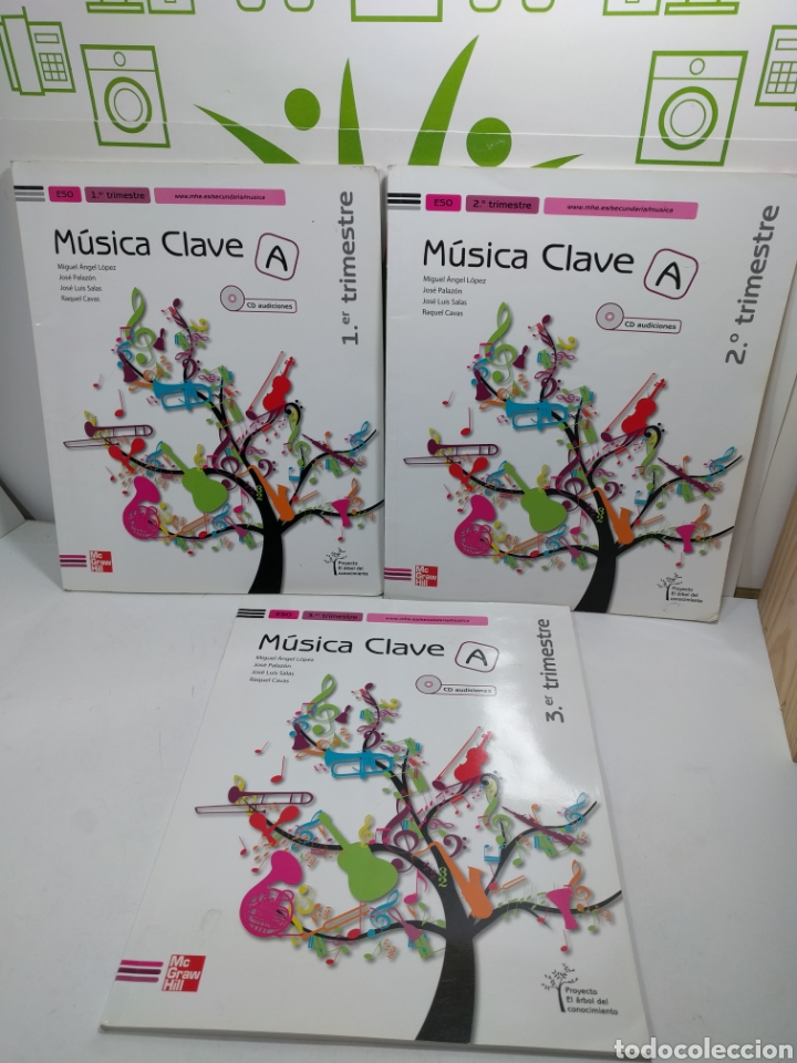 Libros de segunda mano: M&uacute;sica clave. 3 libros. Proyecto el &aacute;rbol del conocimiento. - Foto 1