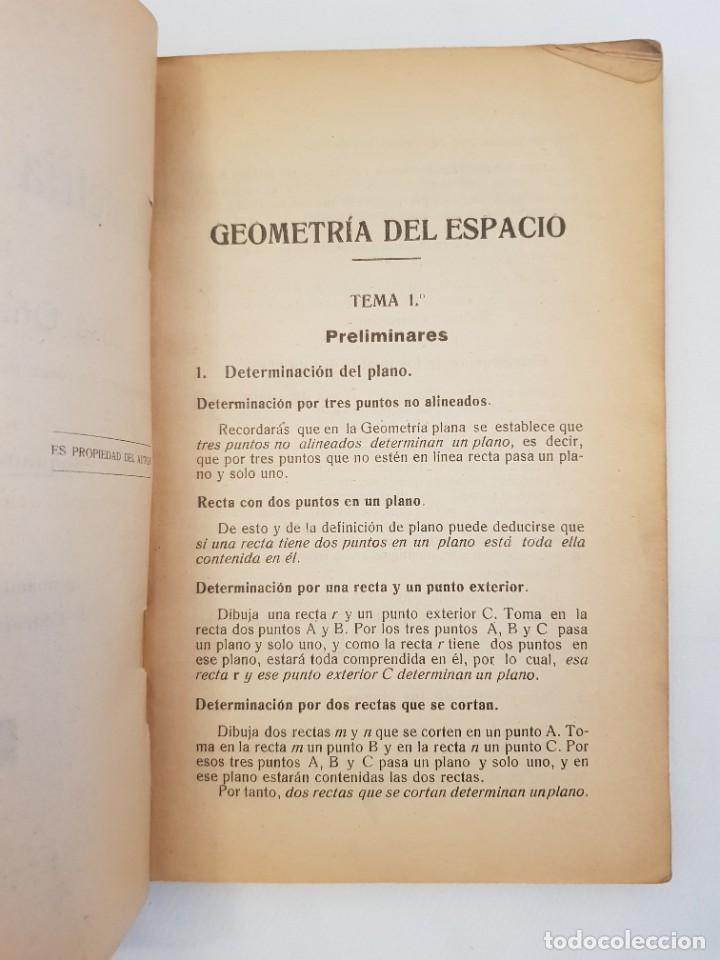 Libros de segunda mano: Geometr&iacute;a del Espacio. Jos&eacute; O&ntilde;ate Guill&eacute;n. - Foto 4