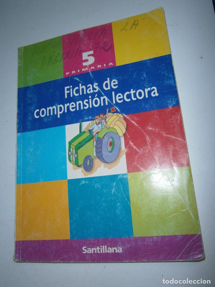 Libros de segunda mano: ANTIGUO LIBRO DE TEXTO - FICHAS DE COMPRENSION LECTORA - 5&ordm; PRIMARIA - Foto 1