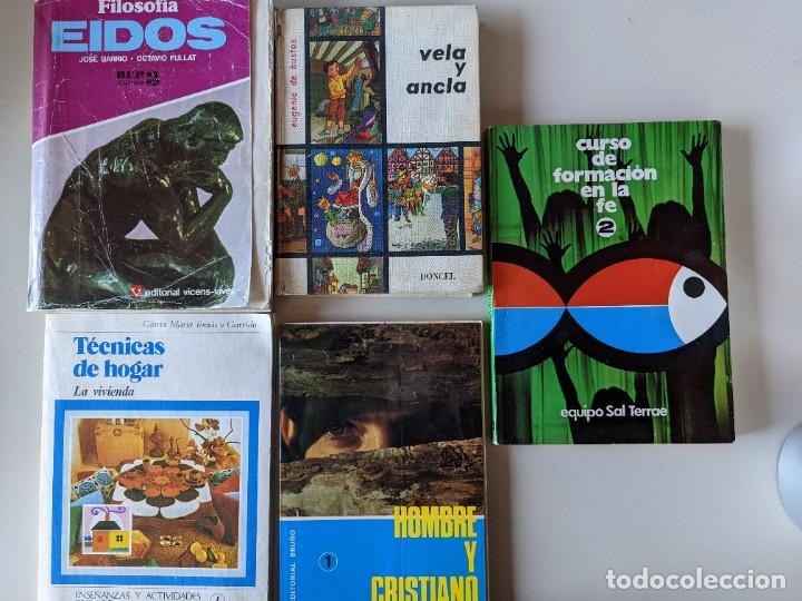 Gebrauchte B&uuml;cher: LOTE SALDO - 5 LIBROS ESCOLARES HUMANIDADES - HOMBRE Y CRISTIANO, FILOSOFIA, VELA Y ANCLA...