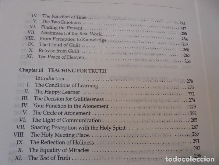Libros de segunda mano: A COURSE IN MIRACLES. TEXT. WORKBOOK FOR STUDENTS. MANUAL FOR TEACHERS. FOUNDATION FOR INNER PEACE - Foto 14