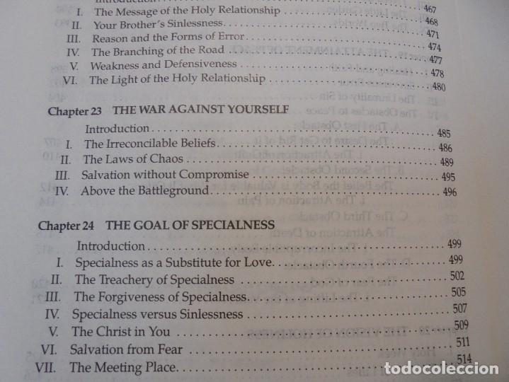 Libros de segunda mano: A COURSE IN MIRACLES. TEXT. WORKBOOK FOR STUDENTS. MANUAL FOR TEACHERS. FOUNDATION FOR INNER PEACE - Foto 19