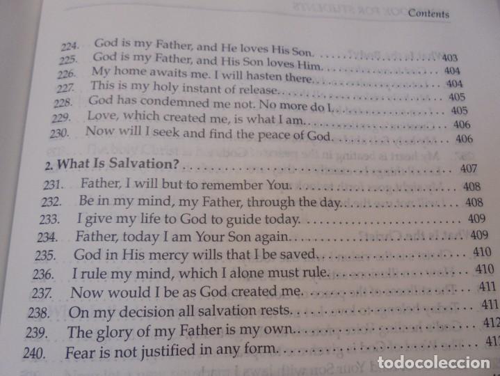 Libros de segunda mano: A COURSE IN MIRACLES. TEXT. WORKBOOK FOR STUDENTS. MANUAL FOR TEACHERS. FOUNDATION FOR INNER PEACE - Foto 37