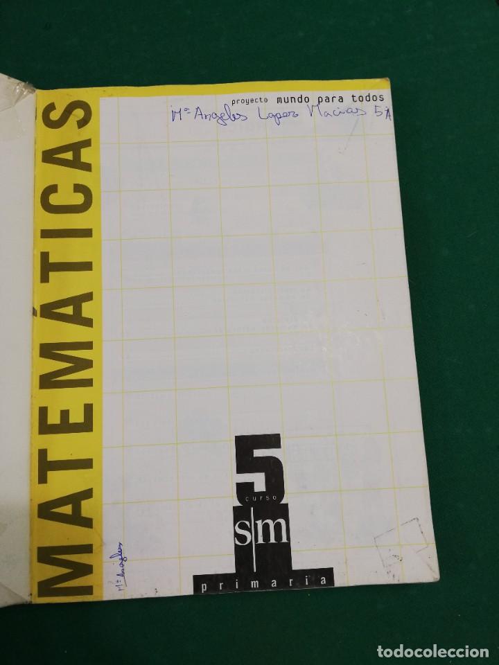 Libros de segunda mano: LIBRO MATEM&Aacute;TICAS 5&ordm; CURSO PRIMARIA - SM - Foto 2