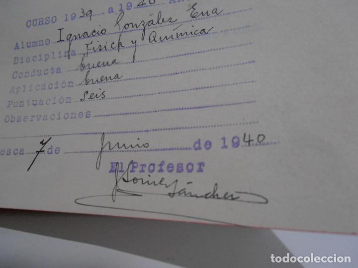 Libros de segunda mano: LIBRO DE CALIFICACION ESCOLAR, ENSE&Ntilde;ANZA MEDIA, 1940 - Foto 4