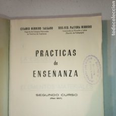 Libros de segunda mano: PRÁCTICAS DE ENSEÑANZA SEGUNDO CURSO 1967. Lote 316433098