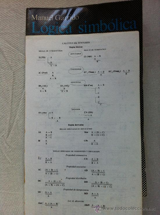 Libros de segunda mano: L&Oacute;GICA SIMB&Oacute;LICA- Manuel Garrido. - Foto 2