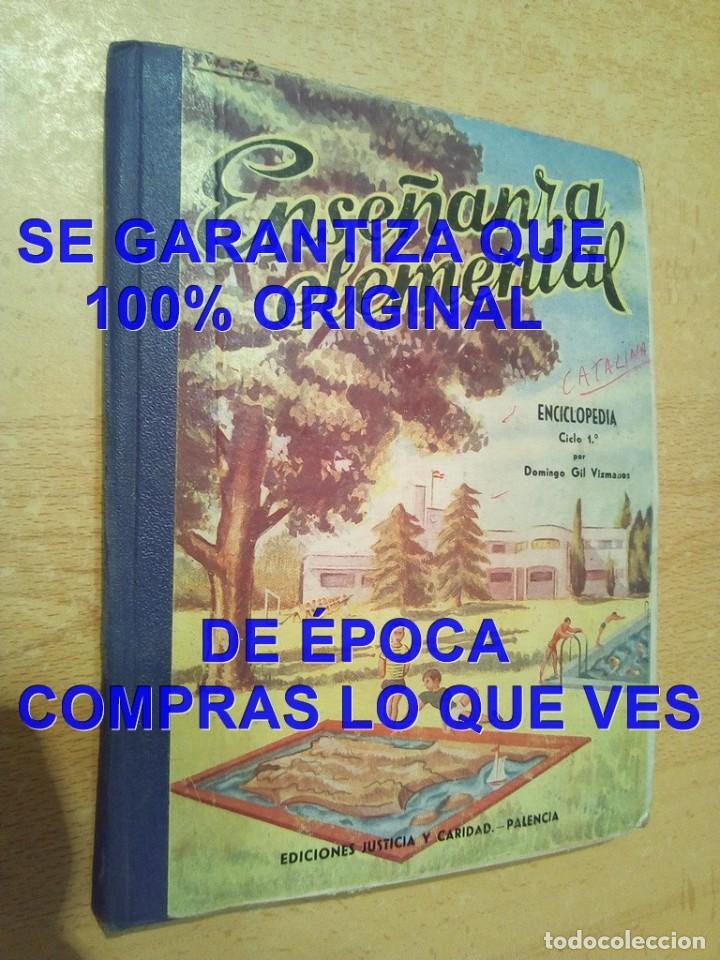 Libros de segunda mano: ENSE&Ntilde;ANZA ELEMENTAL DOMINGO GIL VIZMANOS 1956 LIBRO DE TEXTO U71 - Foto 1
