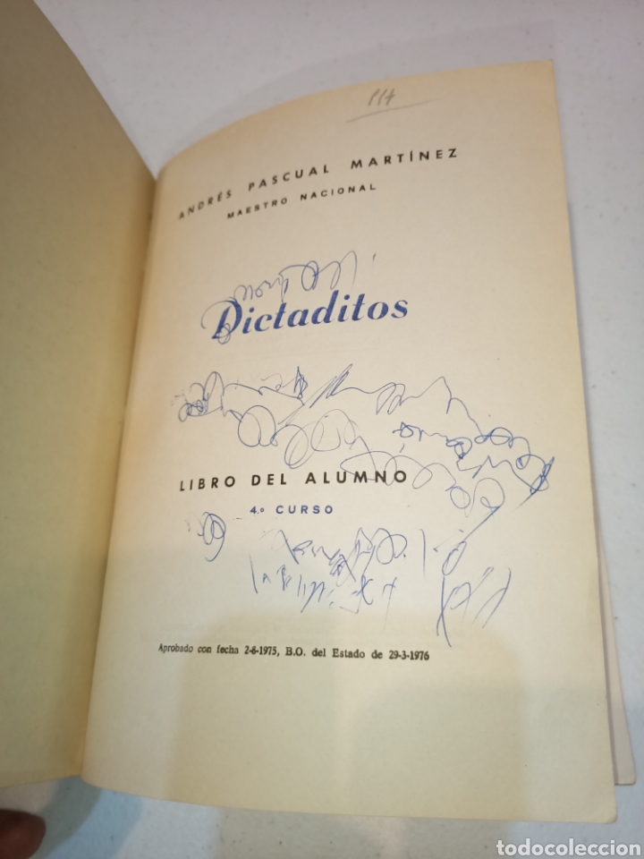 Libros de segunda mano: Dictaditos. Cuarto curso Andr&eacute;s Pascual Mart&iacute;nez - Foto 5