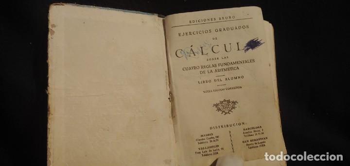Libros de segunda mano: MINI LIBRO EJERCICIOS DE C&Aacute;LCULO - EDICONES BRU&Ntilde;O - 1952 - Foto 2