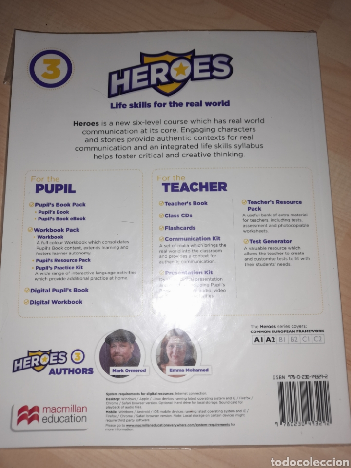 Libros de segunda mano: Heroes 3 workbook. Ingl&eacute;s infantil . 3 Primaria - Foto 2