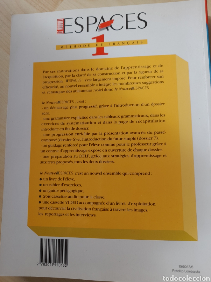 Libros de segunda mano: La nouvel espaces 1 . M&eacute;todo de franc&eacute;s - Foto 2