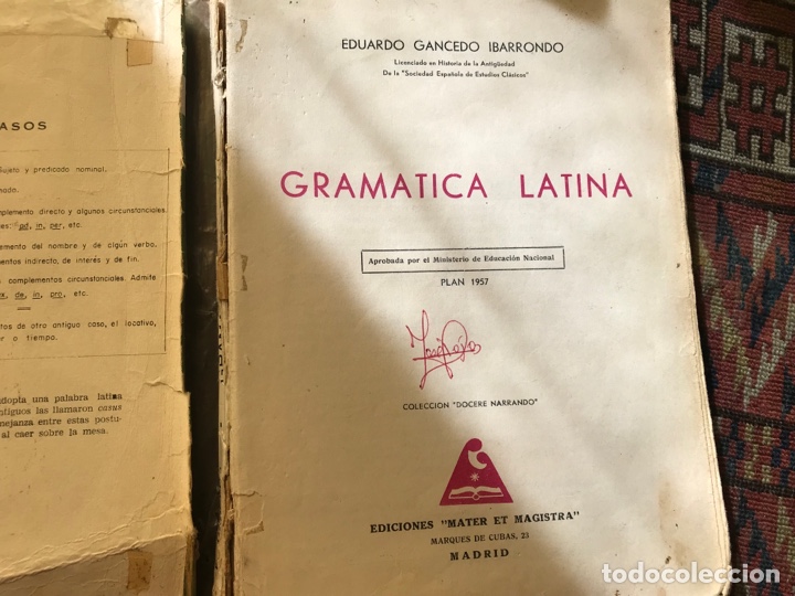 Libros de segunda mano: Gram&aacute;tica latina. Eduardo Gancedo. Muy dif&iacute;cil - Foto 4