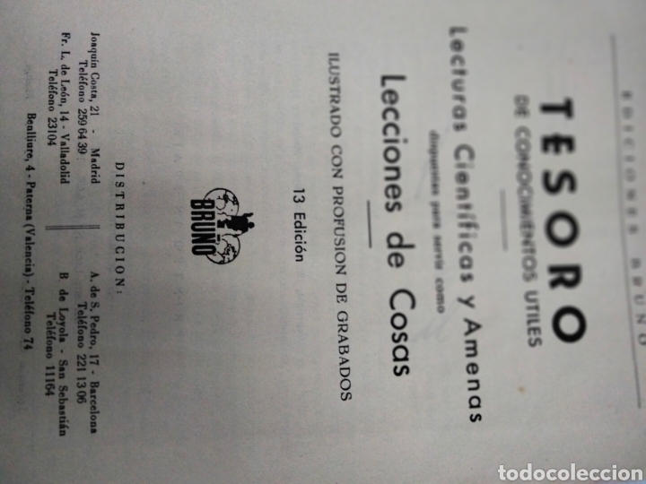 Libros de segunda mano: TESOROS DE CONOCIMIENTOS UTILES . ED BRU&Ntilde;O - Foto 3