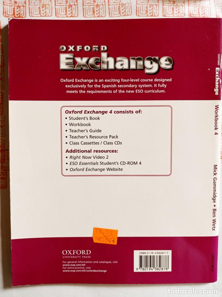 Libros de segunda mano: Exchange 4 Workbook. Oxford - Foto 3
