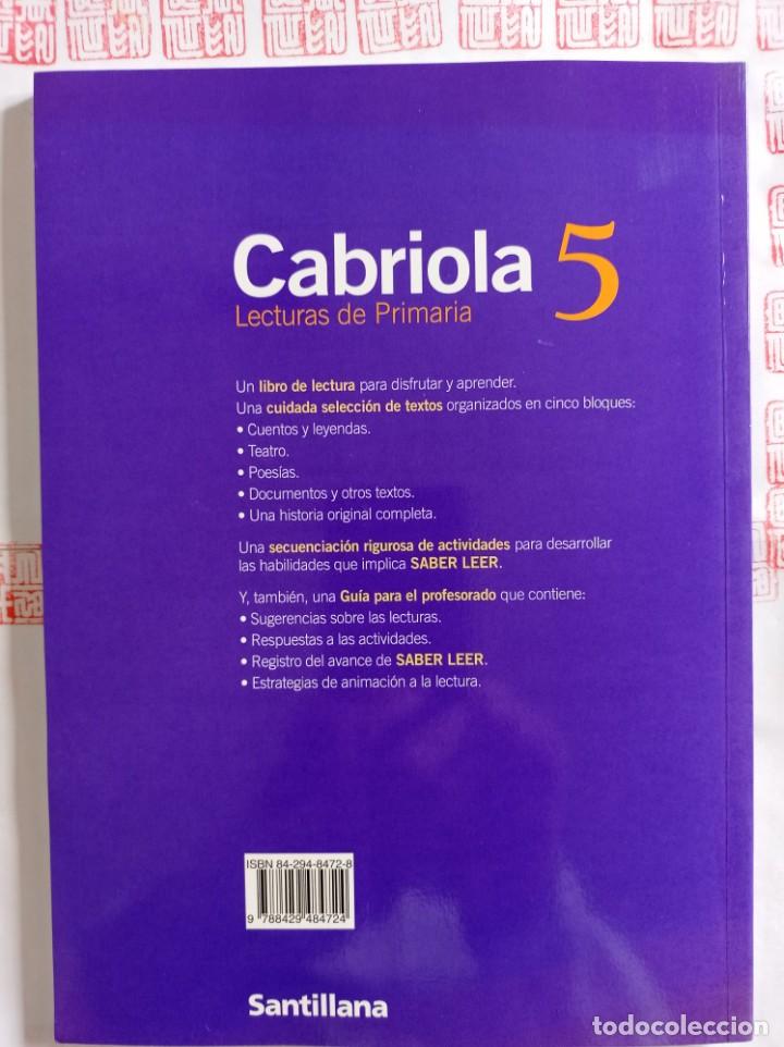Libros de segunda mano: Cabriola 5 Primaria. Lecturas con CD. Santillana - Foto 6