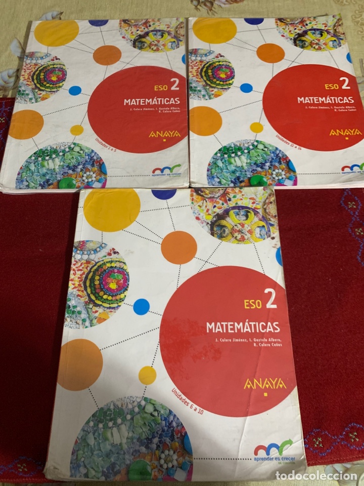 Libros de segunda mano: Matem&aacute;ticas 2&ordm; ESO. III tomos. Anaya. AA.VV. - Foto 2