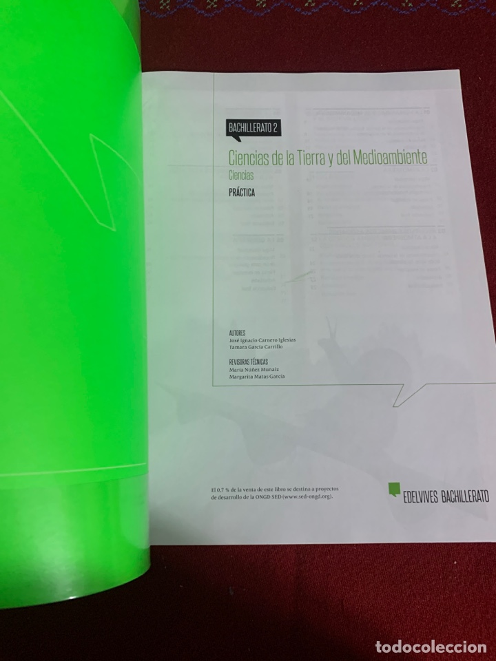 Libros de segunda mano: Ciencias de la tierra y del medioambiente. Pr&aacute;ctica. Bachillerato 2. - Foto 3