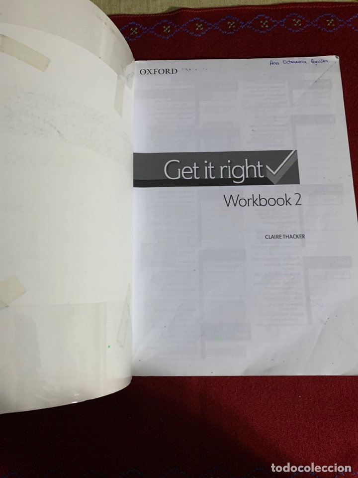 Libros de segunda mano: Get it right. Workbook 2 y Student&rsquo;s Book 2. Bachillerato. - Foto 3