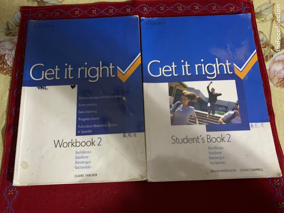 Libros de segunda mano: Get it right. Workbook 2 y Student&rsquo;s Book 2. Bachillerato. - Foto 1