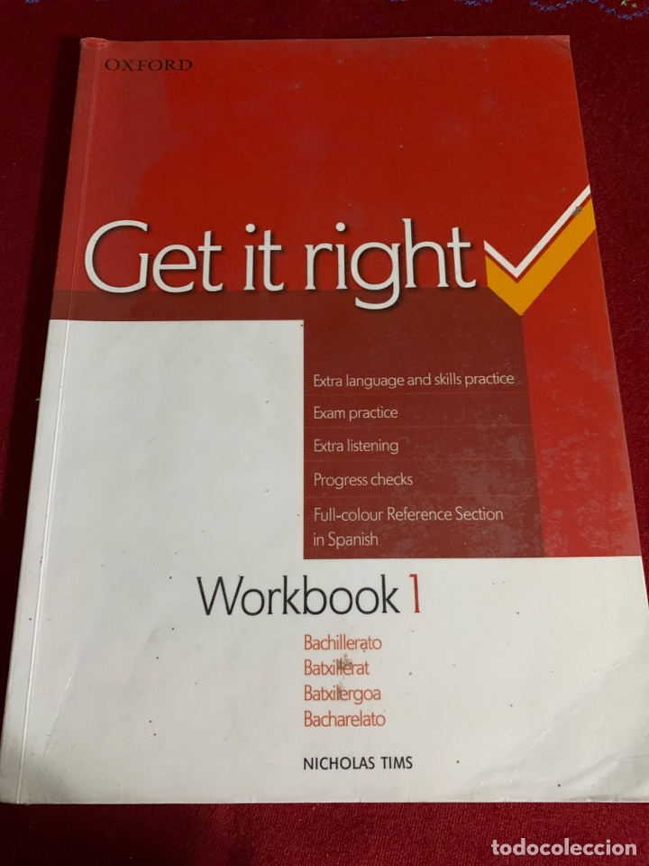 Libros de segunda mano: Get it right. Workbook 1 y Student&rsquo;s Book 1. Bachillerato. - Foto 6