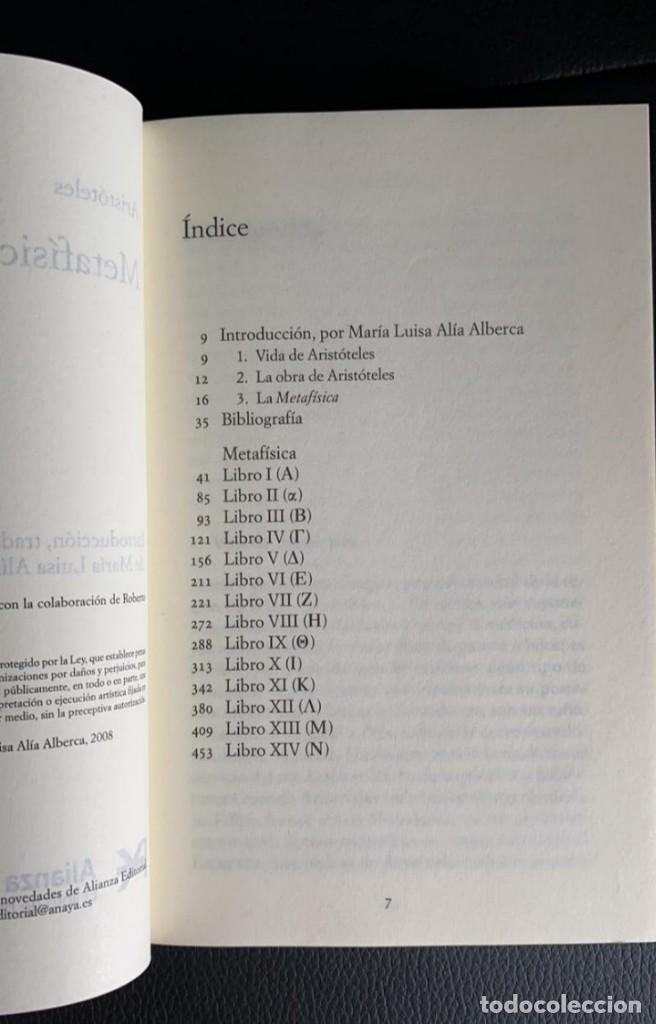Libros de segunda mano: Metaf&iacute;sica Arist&oacute;teles - Foto 2