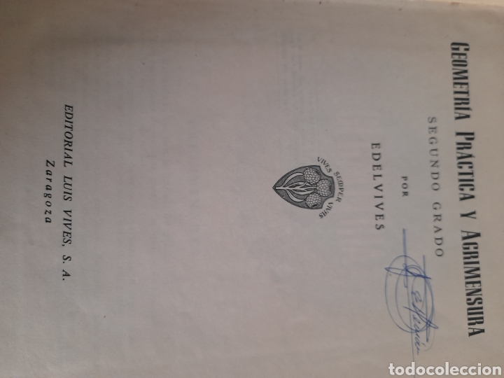 Libros de segunda mano: Geometr&iacute;a segundo grado de Editorial Luis Vives de 1957 - Foto 2