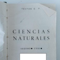 Libros de segunda mano: CIENCIAS NATURALES. SEGUNDO CURSO. TEXTOS E P.. Lote 323700438