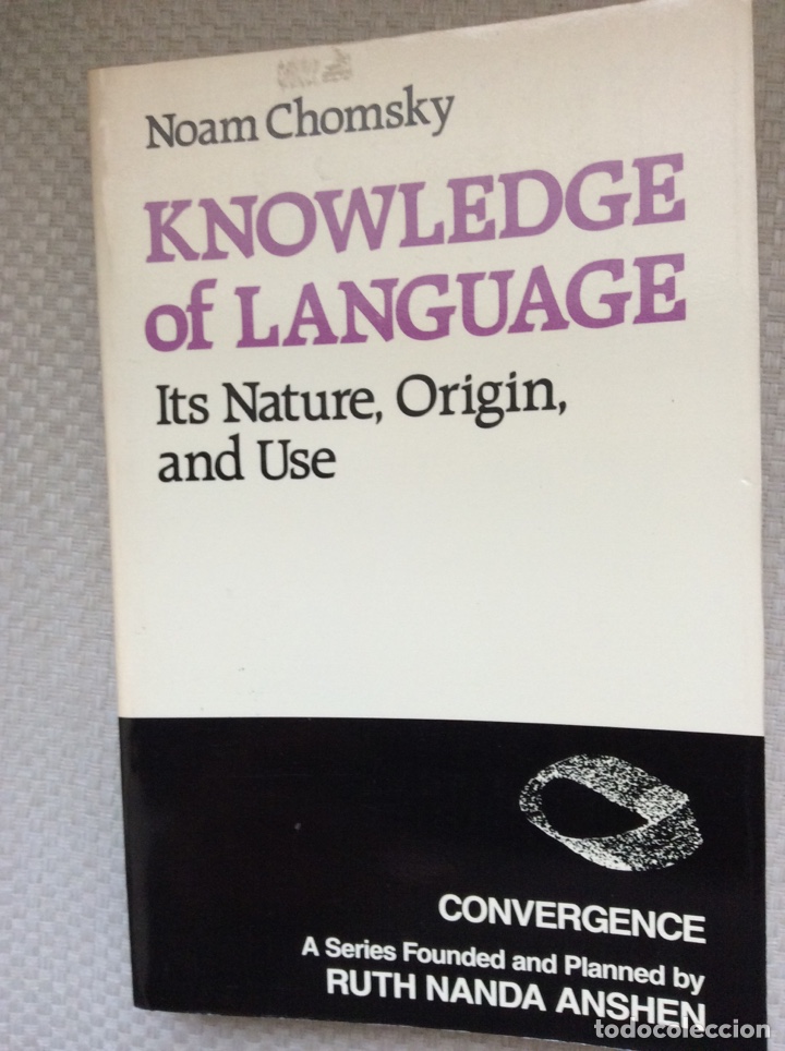 Libros de segunda mano: KNOWLEDGE OF LANGUAGE. NOAN CHOMSKY. - Foto 1