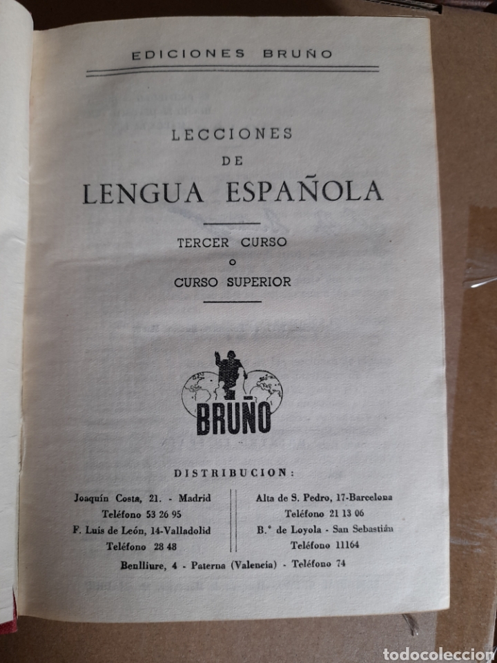 Libros de segunda mano: Lengua espa&ntilde;ola, tercer grado de 1957de Bru&ntilde;o - Foto 1